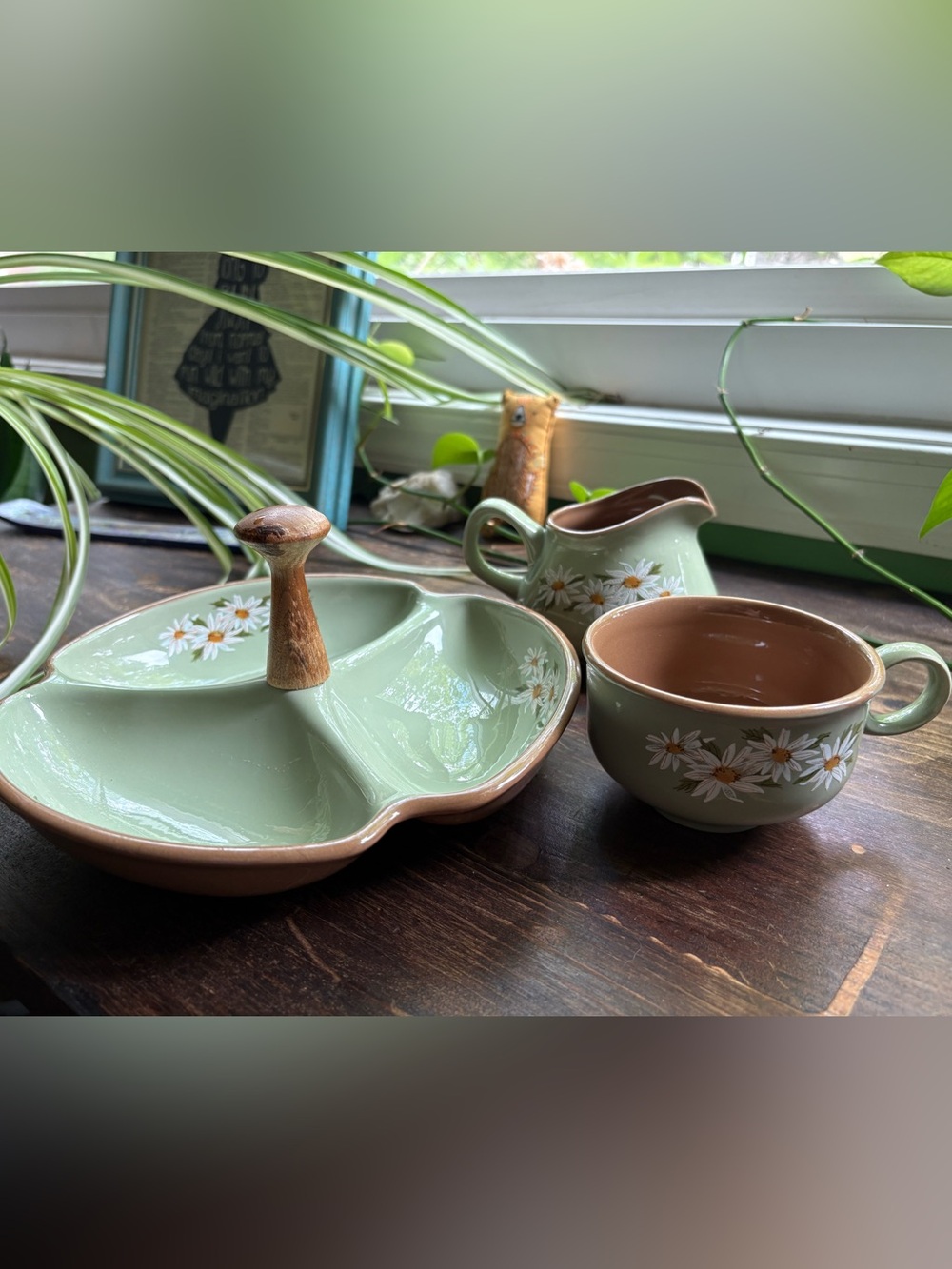 Three Piece Daisy Cottagecore Tea Set